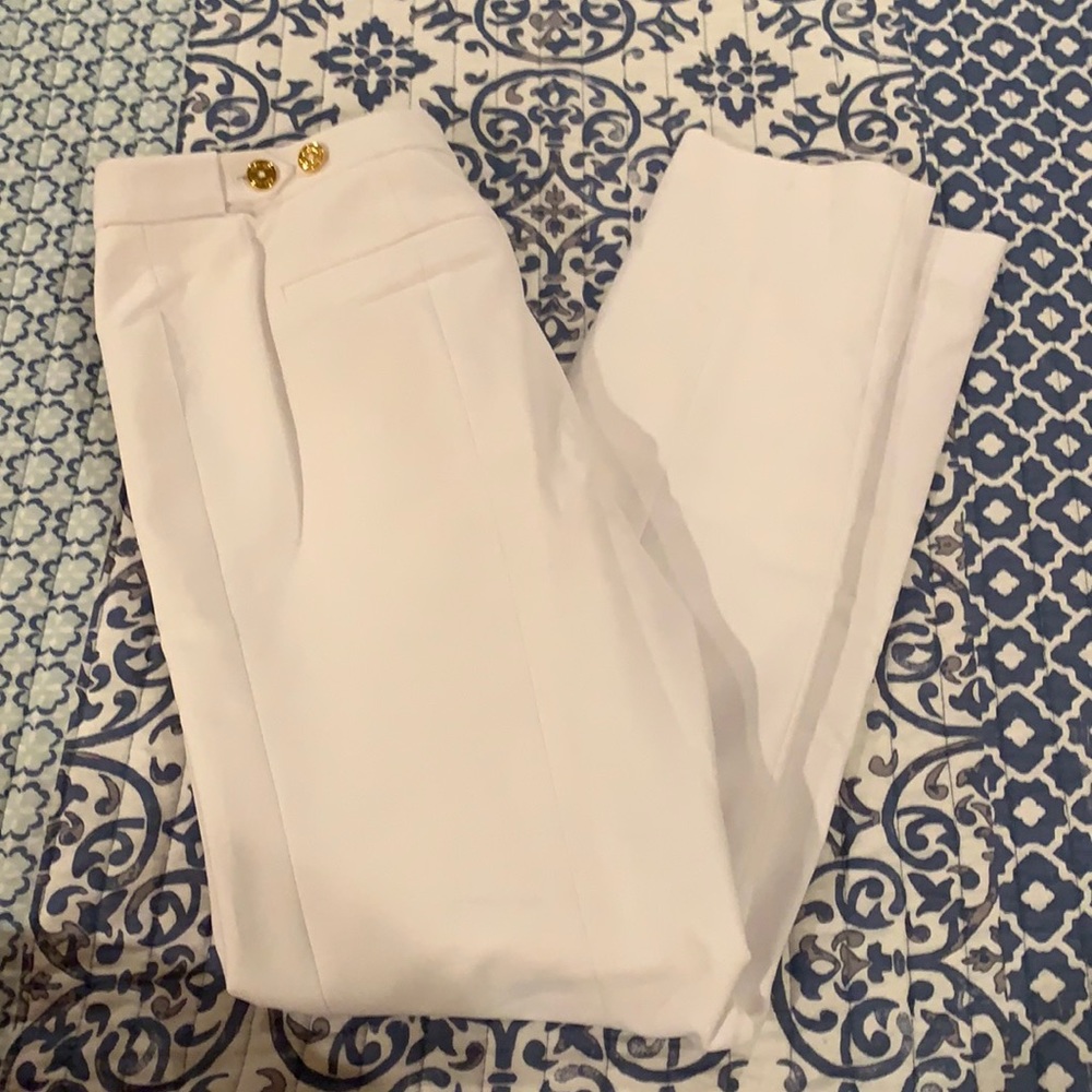 Calvin Klein high line white dress pants